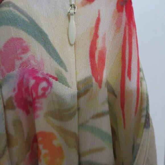 Sundance Womens Sz 6 Floral Print Sleeveless Maxi Dress Romantic Boho Style - Picture 7 of 8